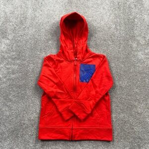Puma Kids Full Zip Hoodie Red Blue‎ Graphic Toddler Size 4